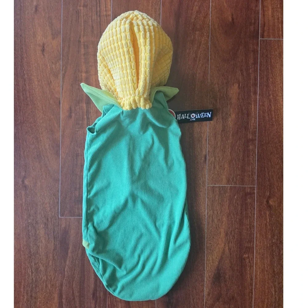 Infant Aww Shucks Corn on the Cob Bunting Costume Green Yellow 3-6M NEW